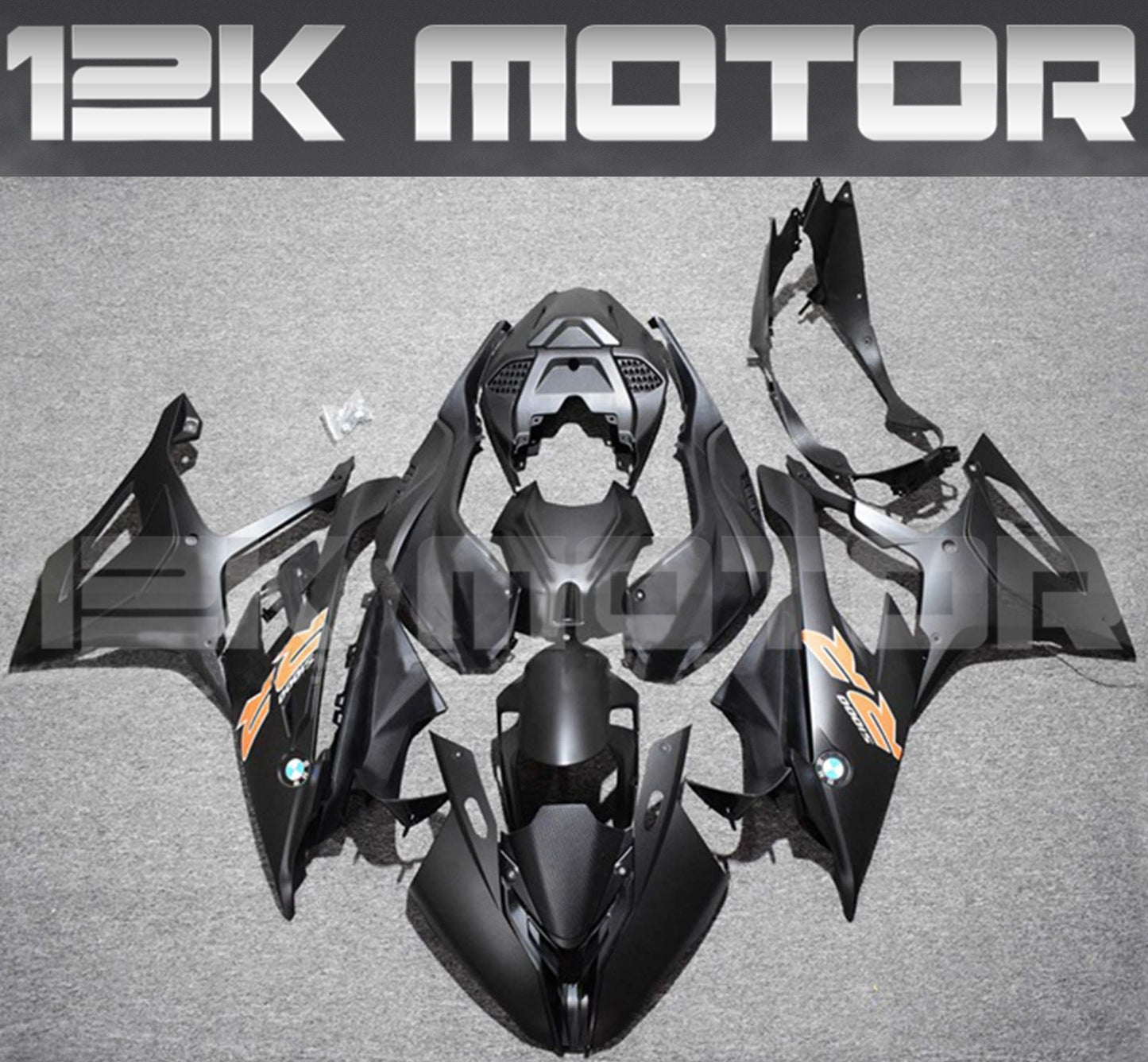 BMW S1000RR 2019-2022 Matt Black Fairing Kit