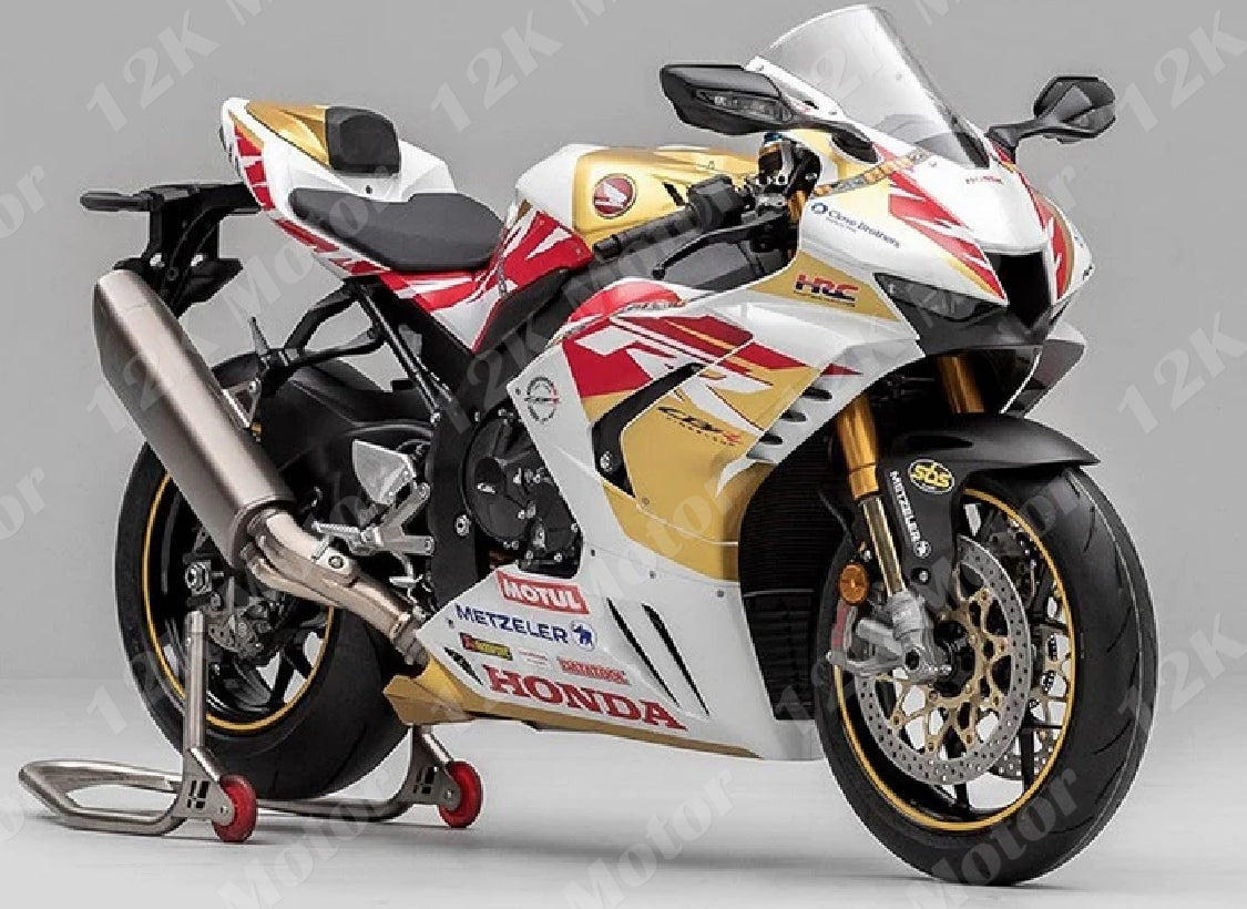 WHITE GOLD FAIRING KIT FOR HONDA CBR1000RR-R 2020-2025