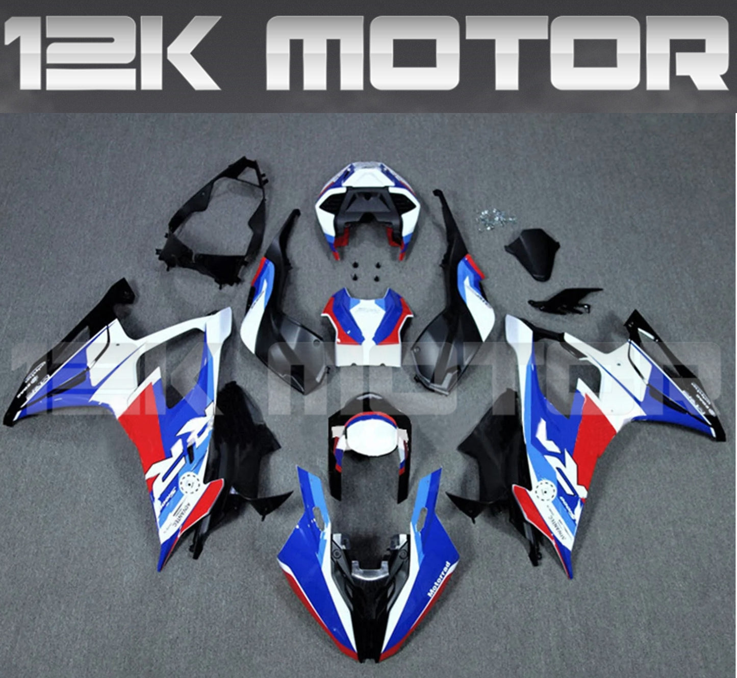 BMW S1000RR 2019-2022 Tricolor Fairing Kit