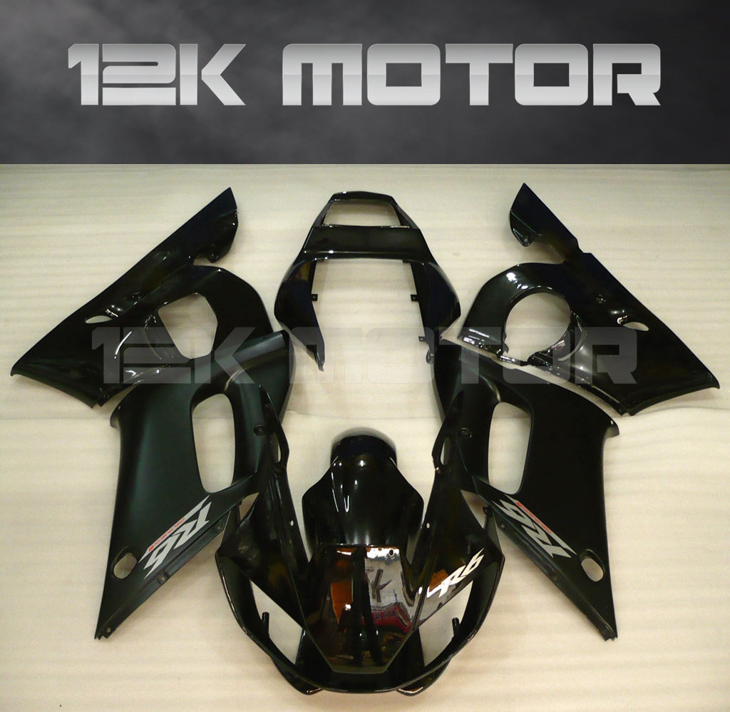 1998 - 2002 Yamaha YZF R6 Fairing Black Color 01