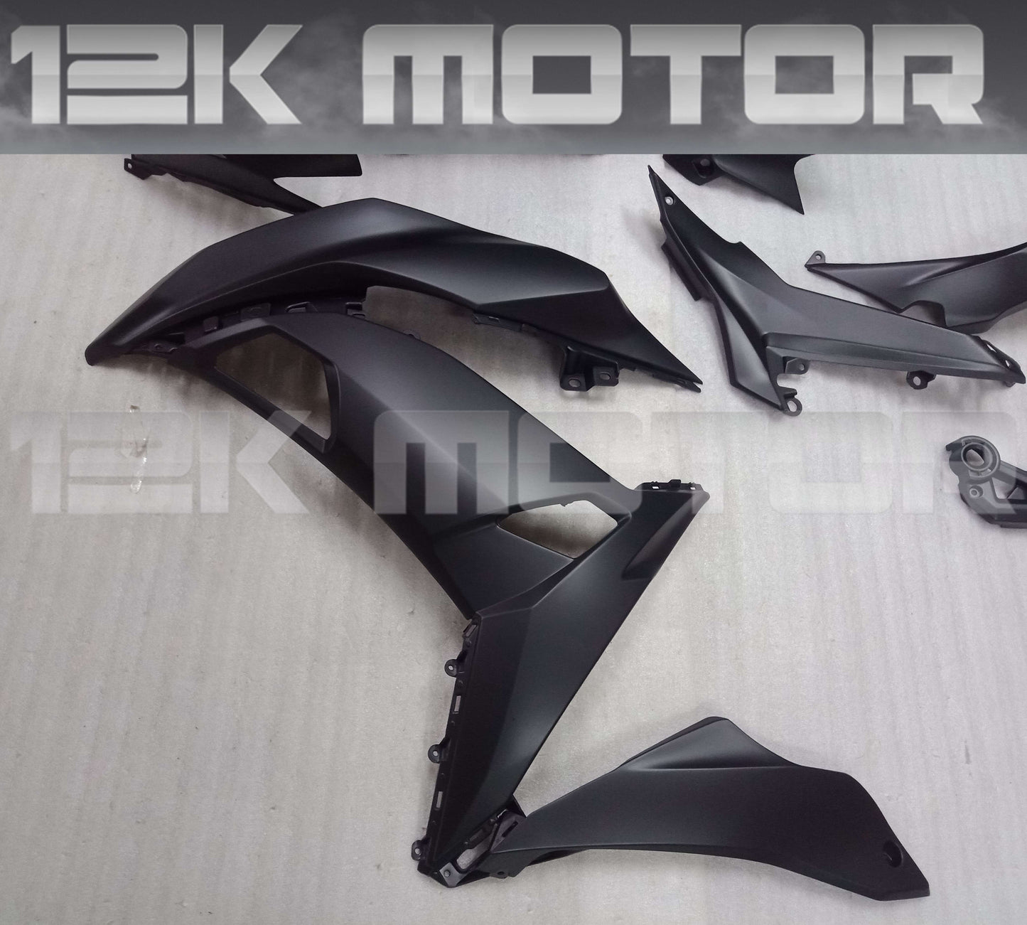 2017 - 2018 Matt Black Kawasaki Ninja 650 Fairing 02