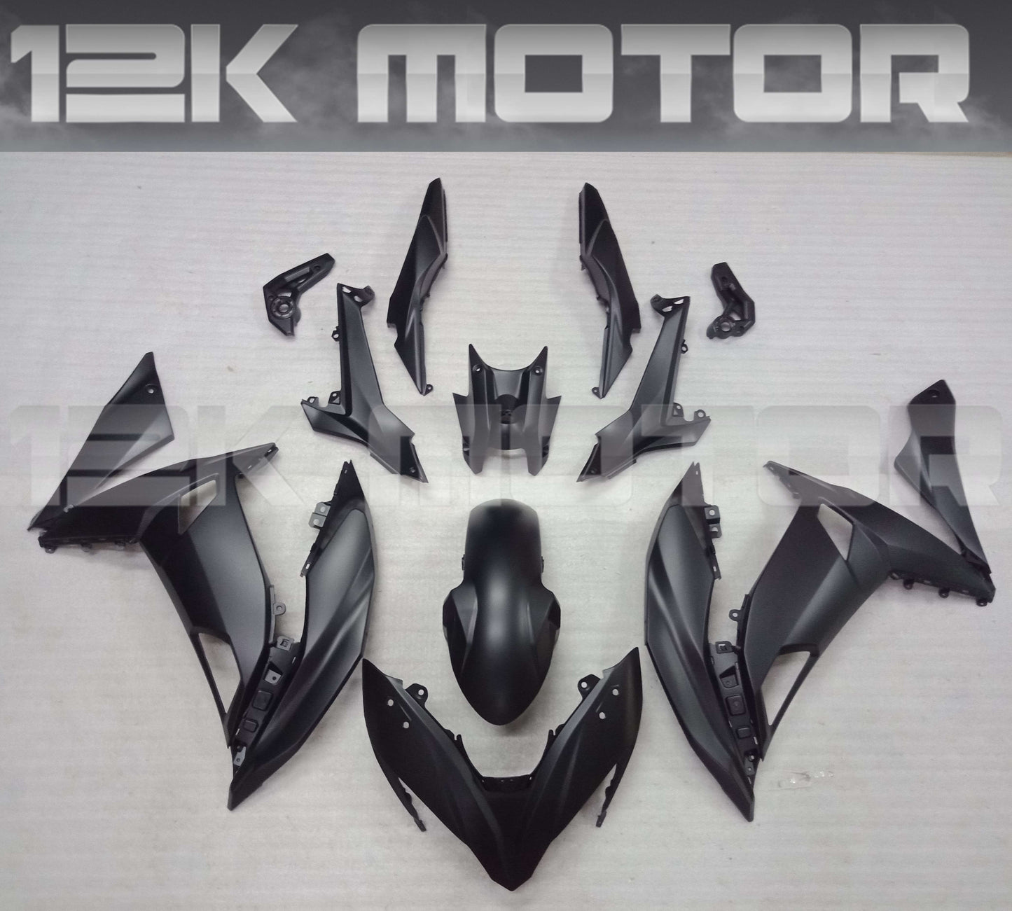 2017 - 2018 Matt Black Kawasaki Ninja 650 Fairing 06