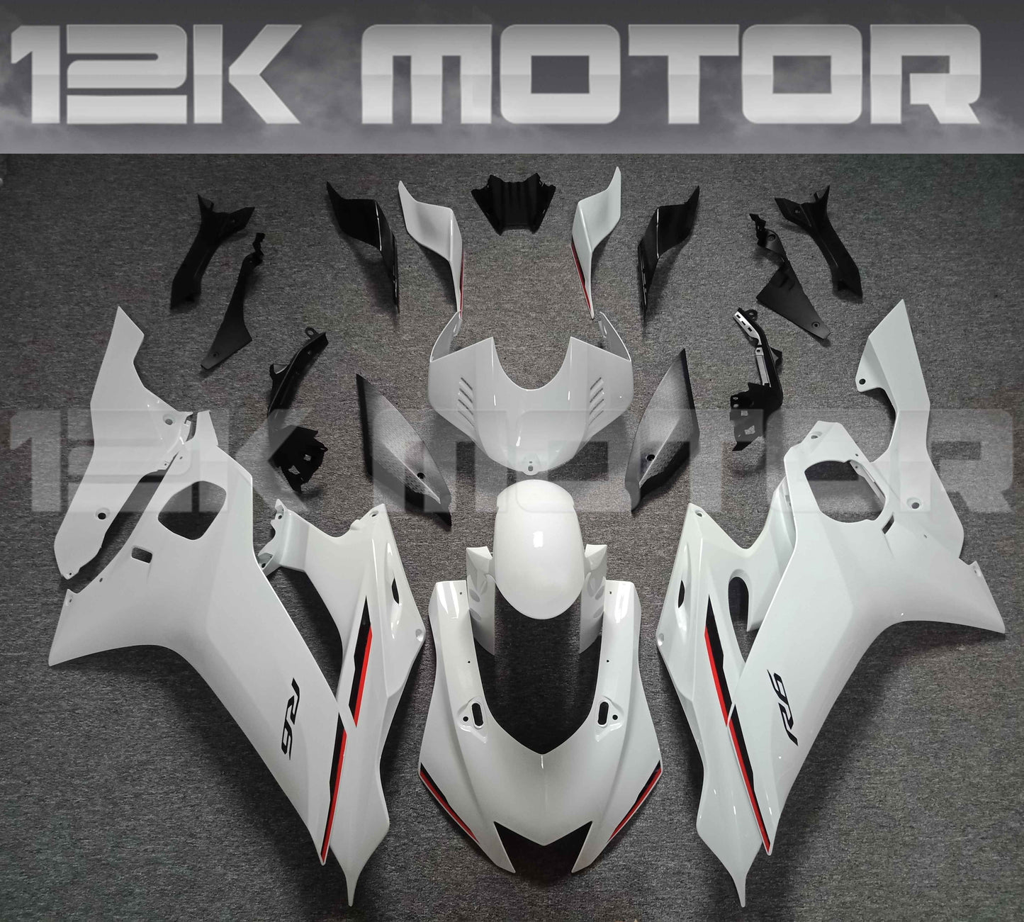 2017 - 2022 White Fairing Kit For Yamaha R6 Fairing 01