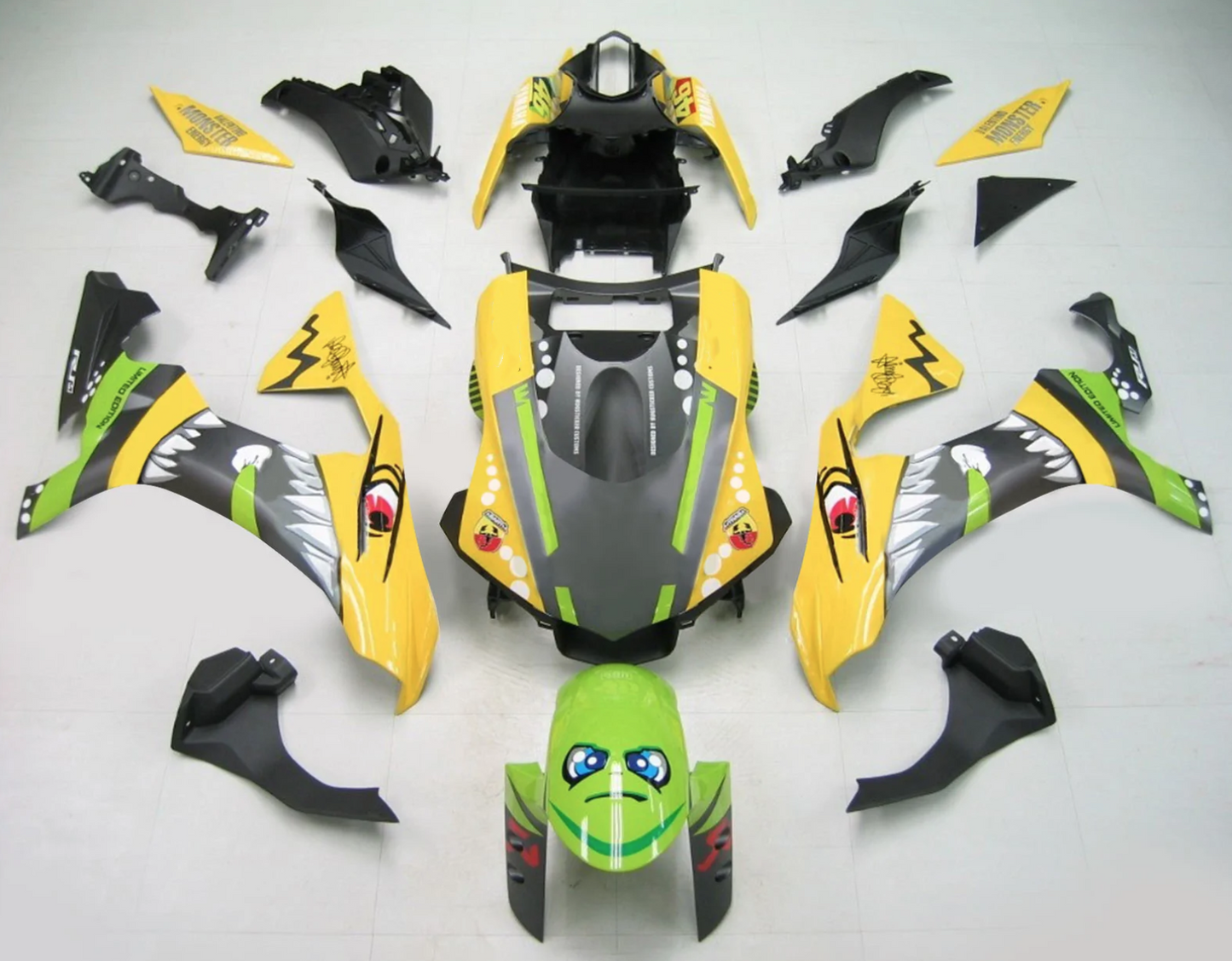 2020 - 2022 Red Black Fairing Kit 01
