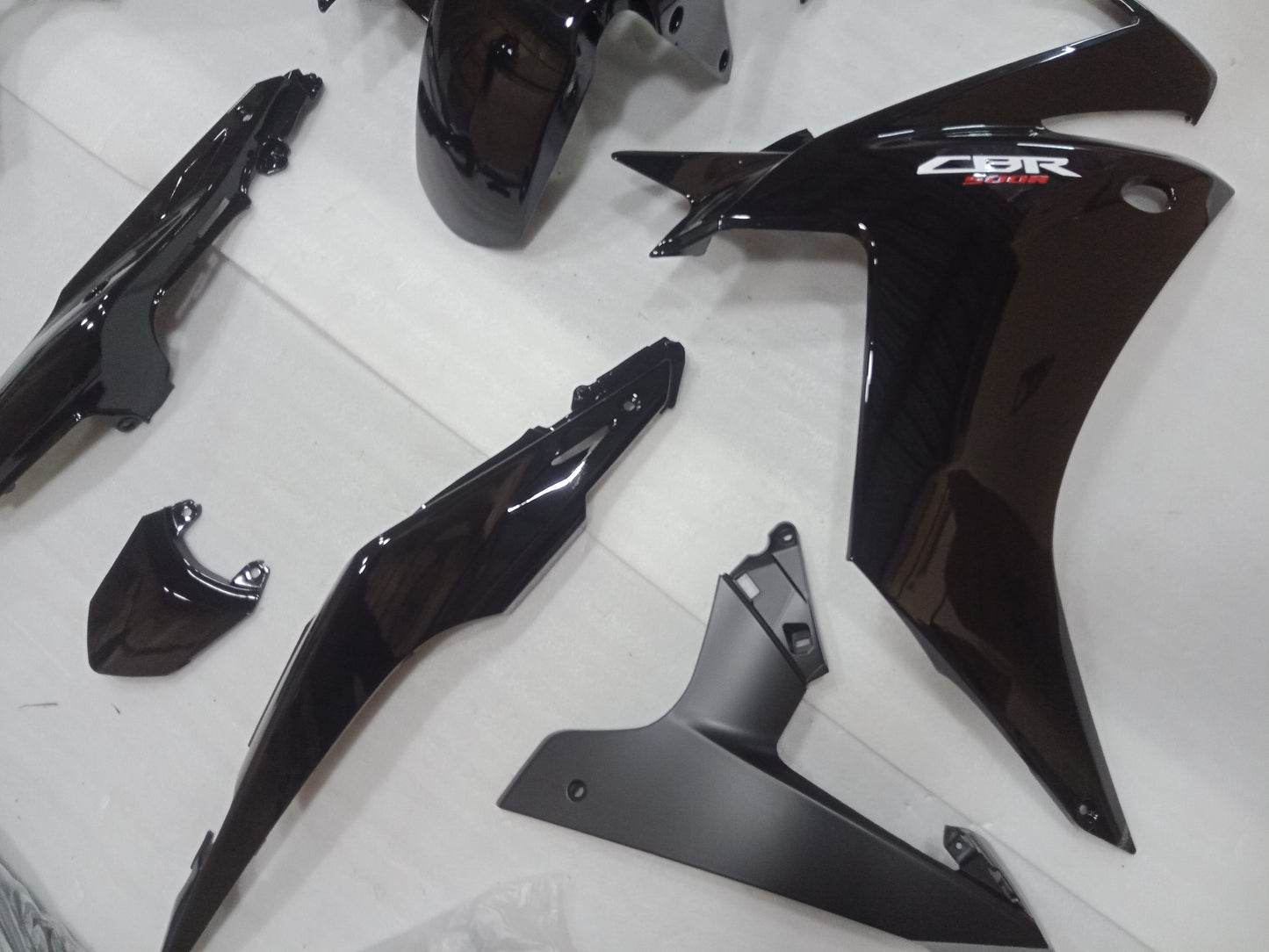 ---AU STOCKING--Black Fairing Kit For Honda CBR500 CBR500R 2013 2014 2015