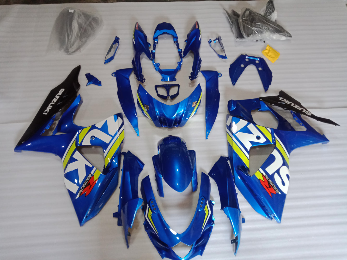 ---AU STOCKING---Fit Suzuki GSXR GSX-R 1000 2009 - 2016 Blue Design Fairing Kit