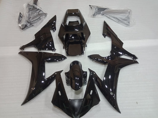 ---AU STOCKING---Fit Yamaha YZF-R1 R1 2002 2003 Gloss Black Fairing Kit