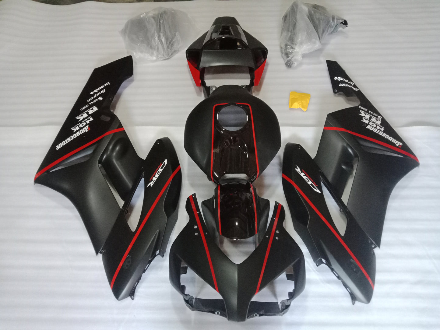---AU STOCKING---Fit Honda CBR1000RR 2004 2005 Matt Black Fairing Kit