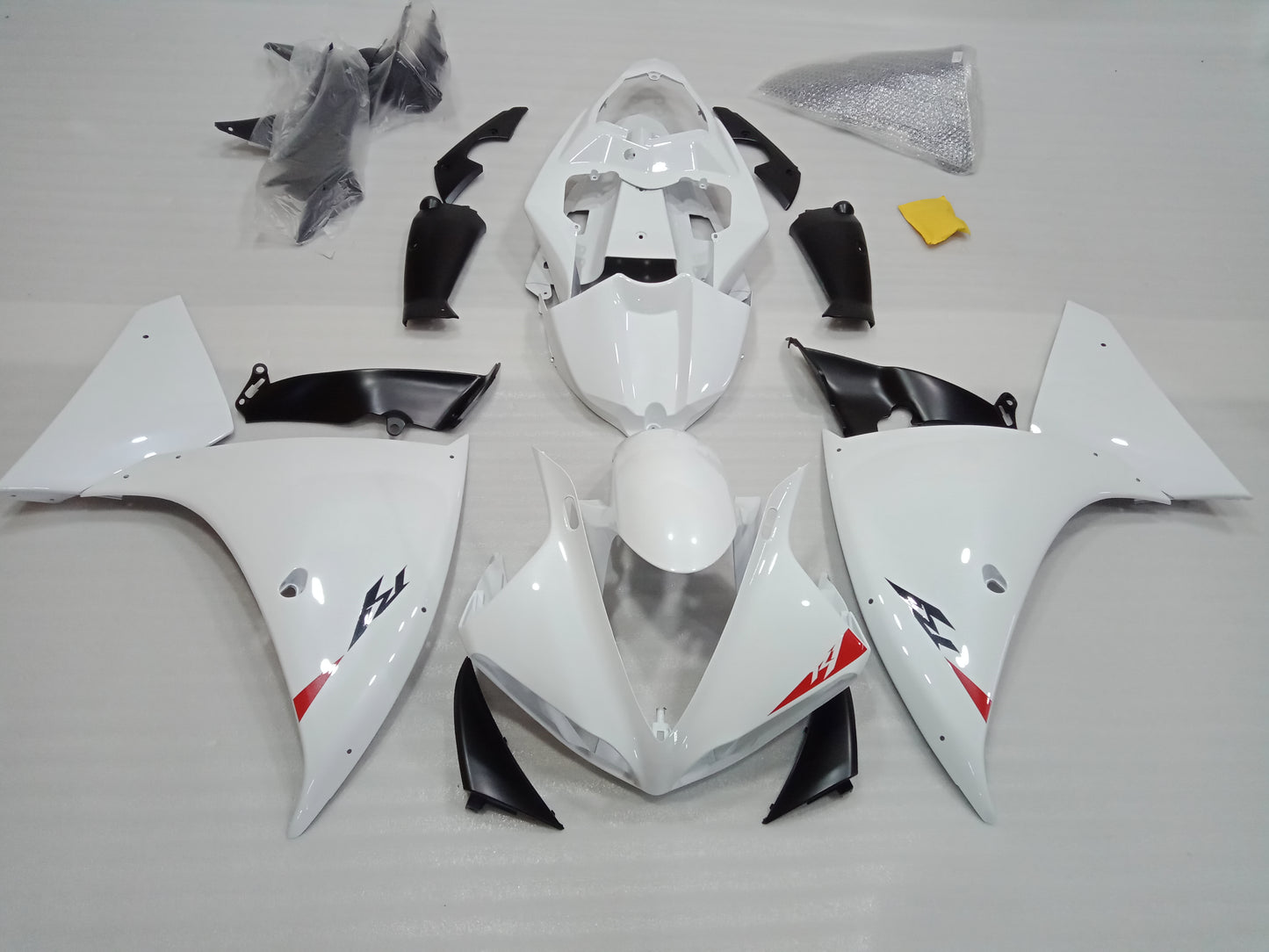 ---AU STOCKING---White Fairing Kit For Yamaha R1 2009 2010 2011 2012