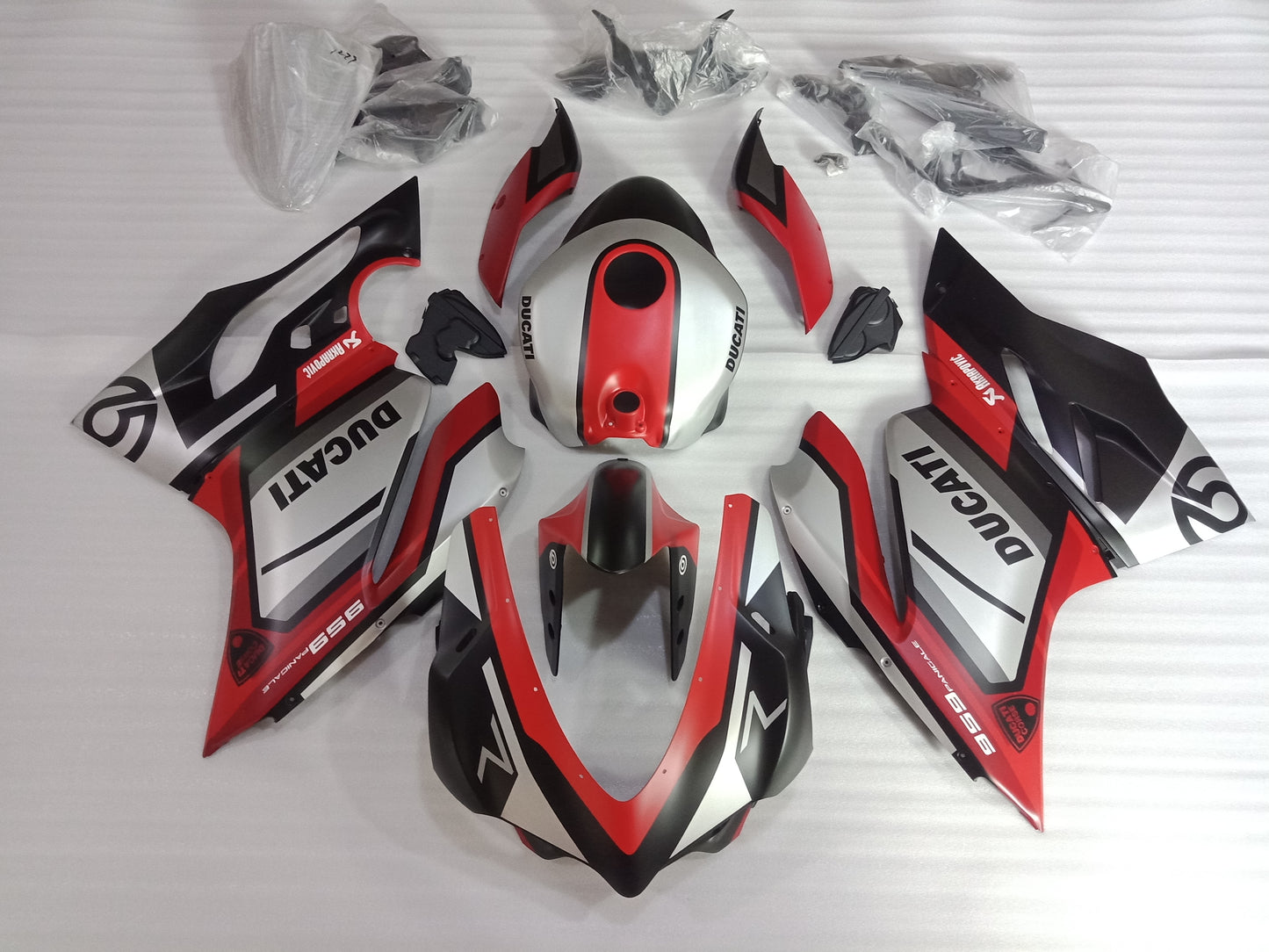 Ducati 959 1299 Matt Black Red Fairing