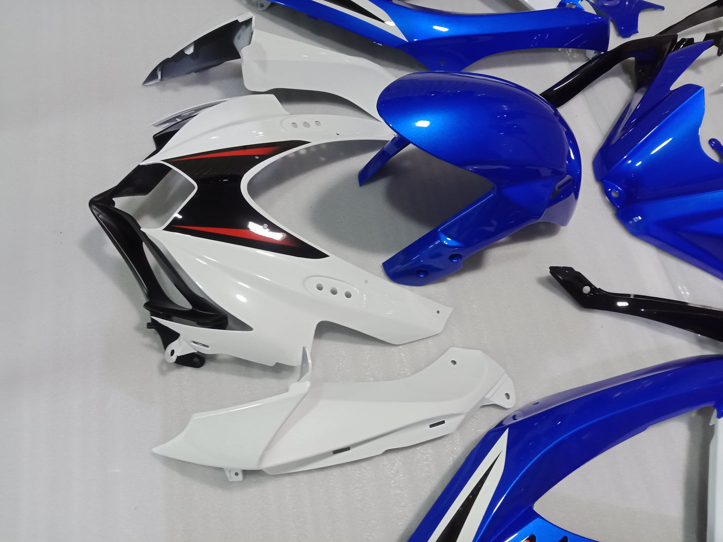 ---AU STOCKING---Blue White Fairing Kit For Suzuki k8 GSX-R 600 GSX-R 750 2008 2009 2010