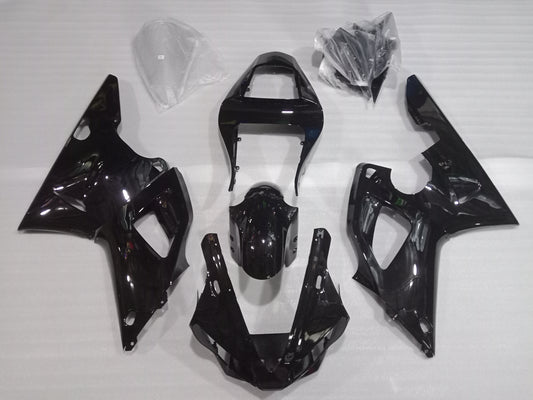 ---AU STOCKING--- Gloss Black Fairing Kit For Yamaha YZF-R1 R1 2000 2001