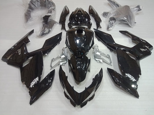 ---AUSTOCKING---Fit Kawasaki Ninja 400 Ninja400 Black Fairing Kit With Tank Cover and Cowl