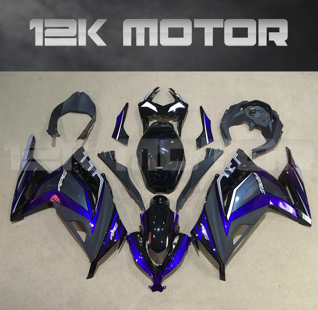 Black Blue Fairing For Kawasaki Ninja 300