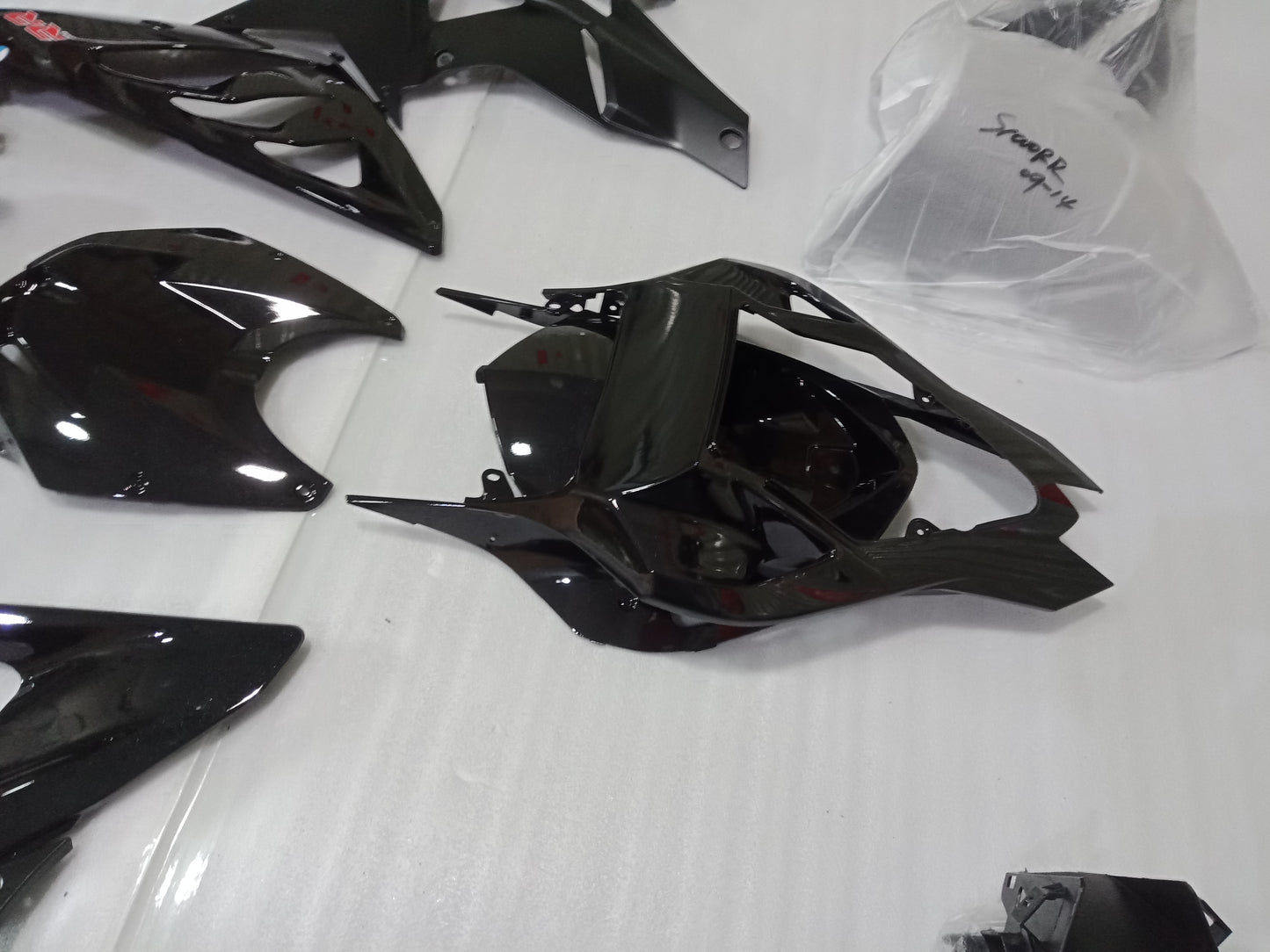 ---AU STOCKING---Black Fairing Kit for BMW S1000RR 2009 2010 2011 2012 2013 2014