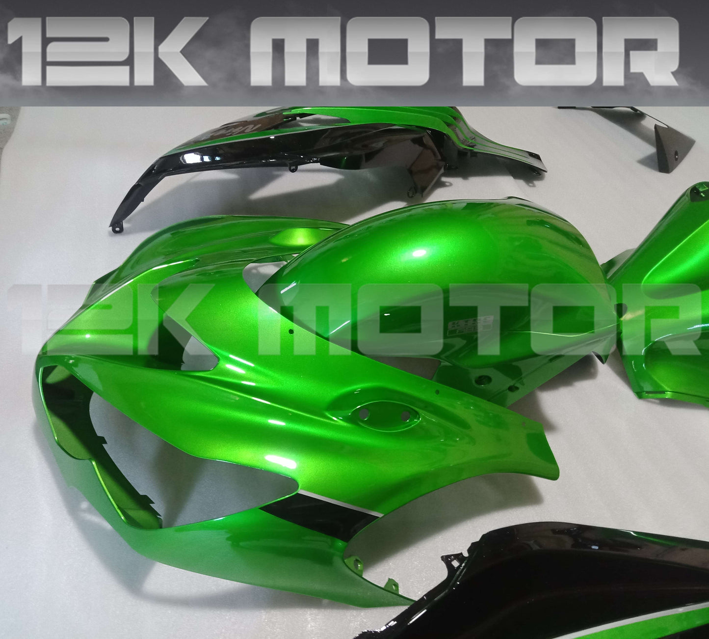 Green and Black 2012 - 2023 Kawasaki ZX14R Fairing 05