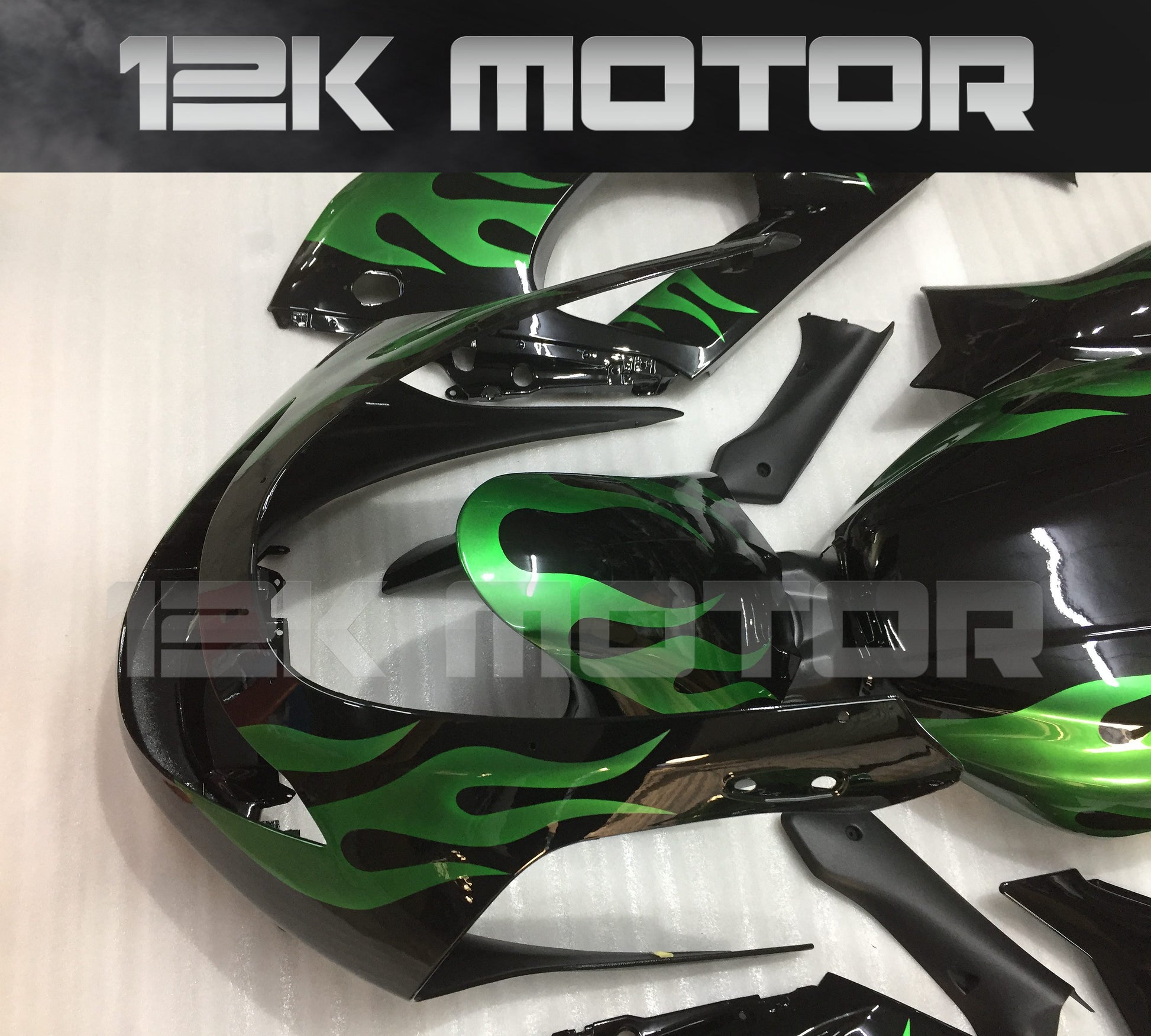 Green Flame Fairing Yamaha YZF600 Fairing 02