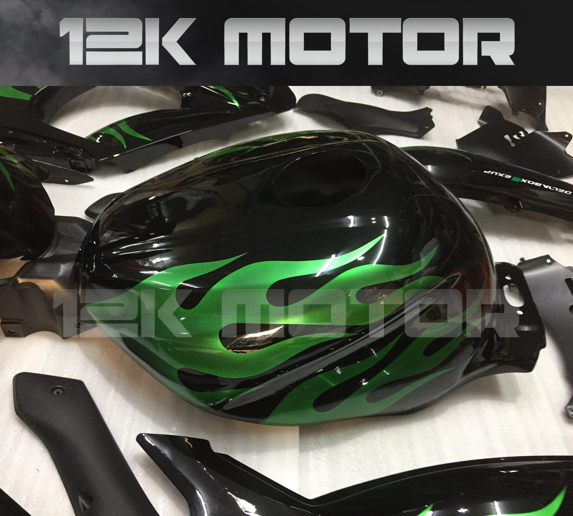 Green Flame Fairing Yamaha YZF600 Fairing 03