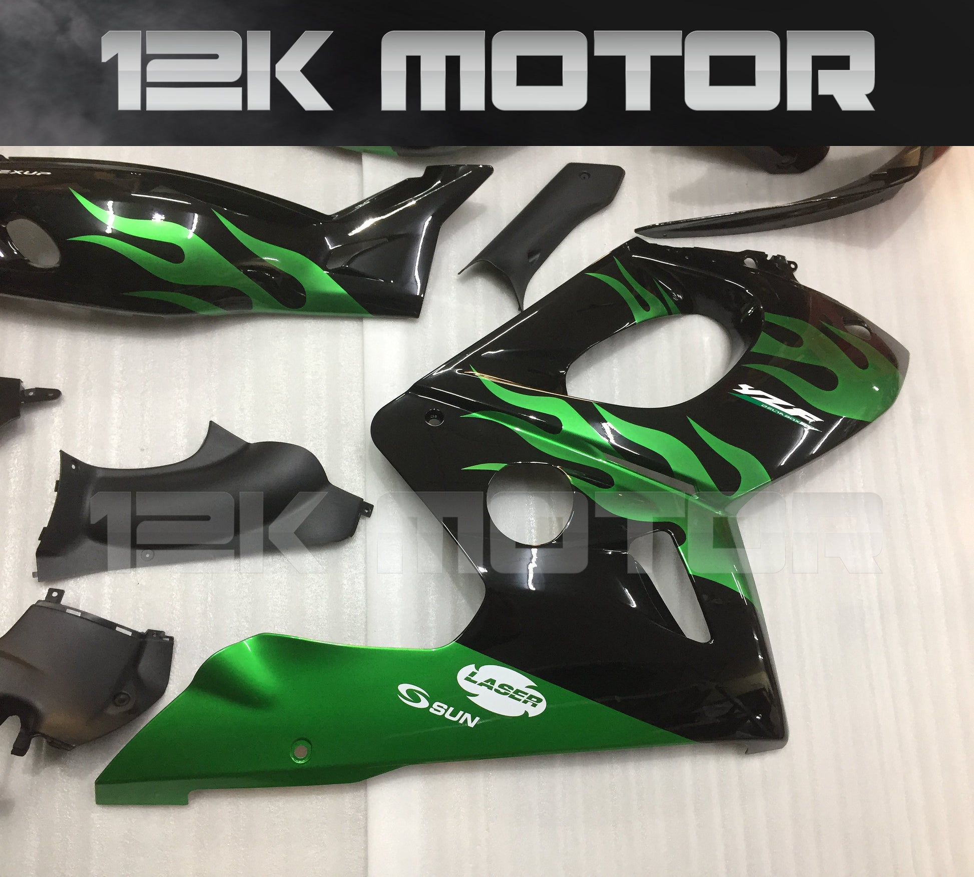 Green Flame Fairing Yamaha YZF600 Fairing 04