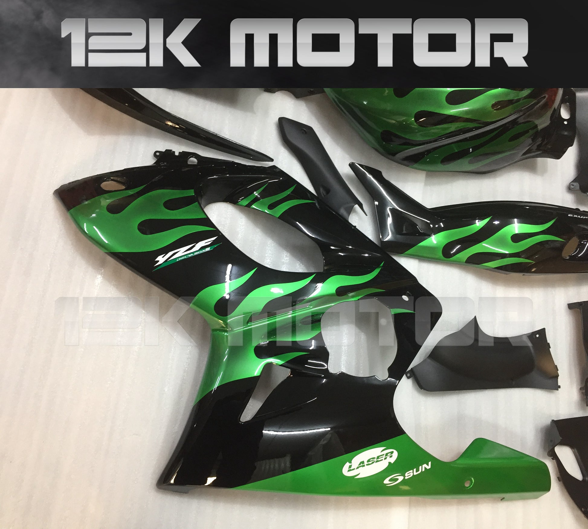 Green Flame Fairing Yamaha YZF600 Fairing 05
