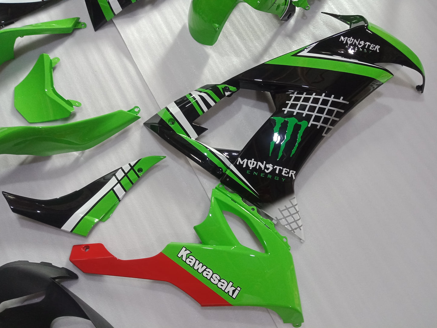 ---AU STOCKING---Green Fairing Kit For KAWASAKI ZX-10R 2008-2010