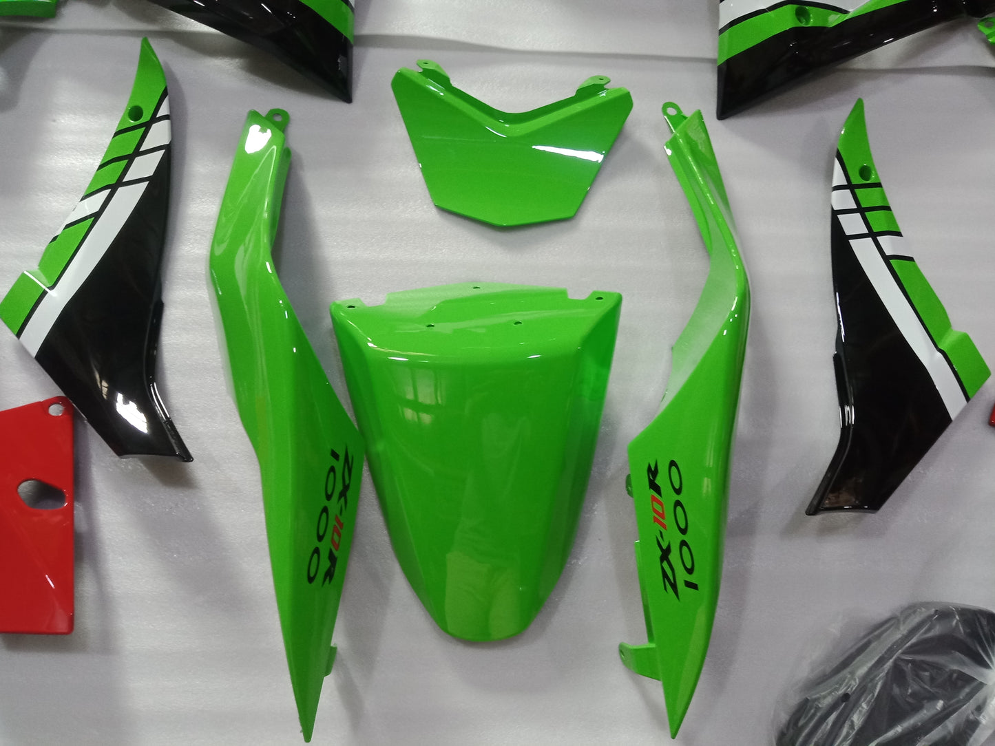 ---AU STOCKING---Green Fairing Kit For KAWASAKI ZX-10R 2008-2010