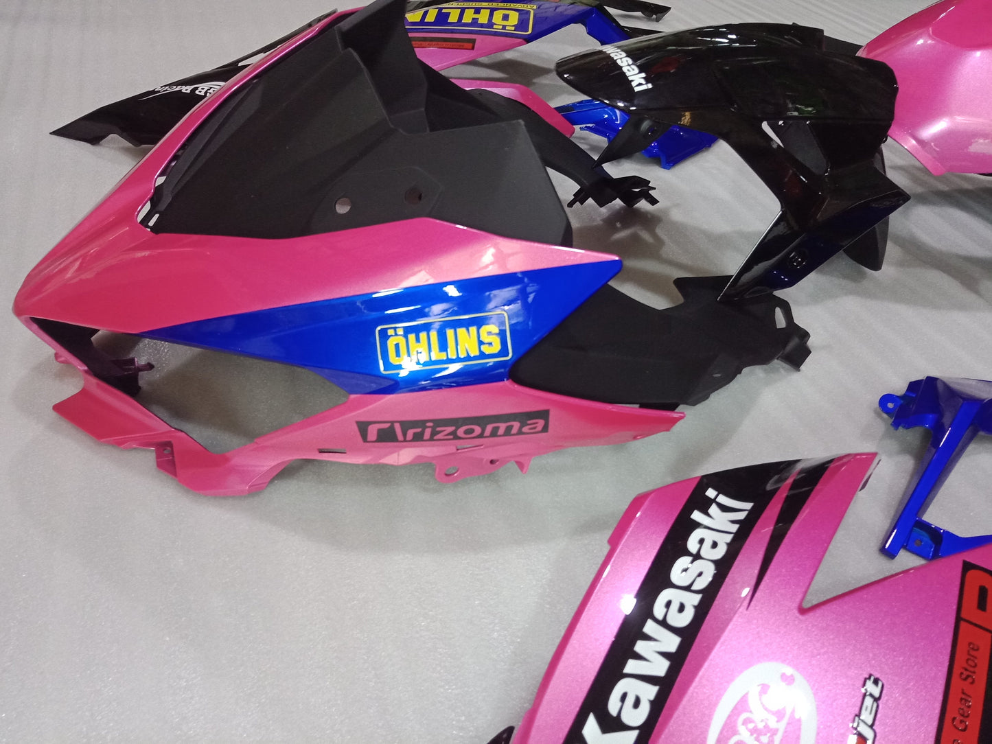 Hot Pink Fairing Design For Kawasaki Ninja 400 Fairing 06