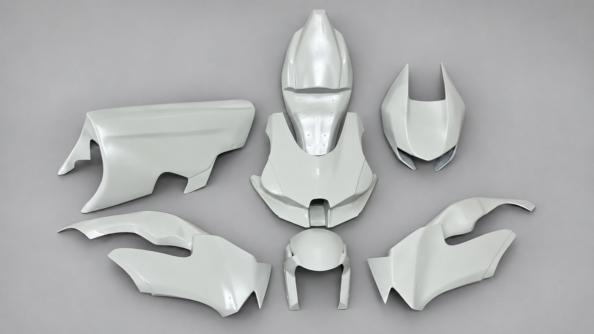 Unpainted KAWASAKI ZX10R 2021-2025 Fiberglass Race Fairing