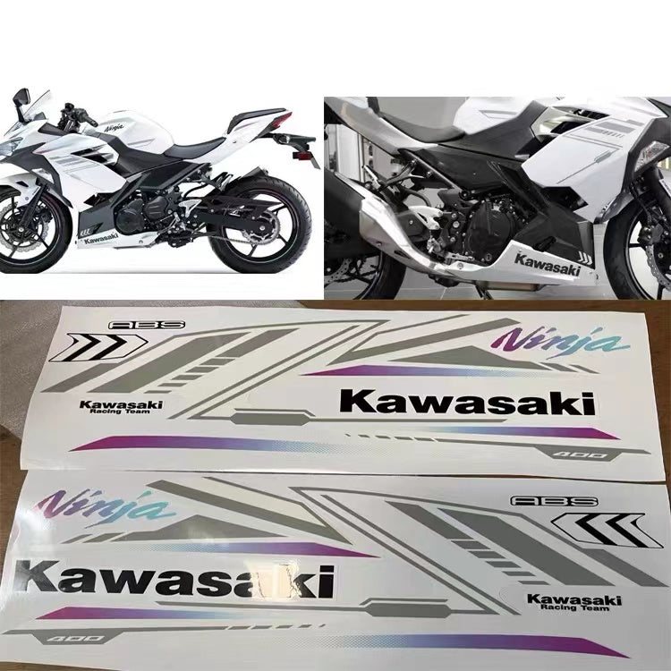 KAWASAKI Ninja 400 NINJA400 2023 Pearl Blizzard White Fairing Kit