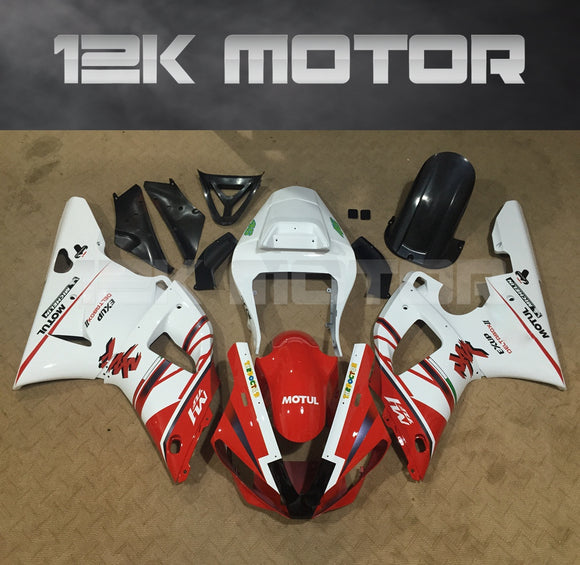 Red White Color Fairing 2000 - 2002 Yamaha YZF R1