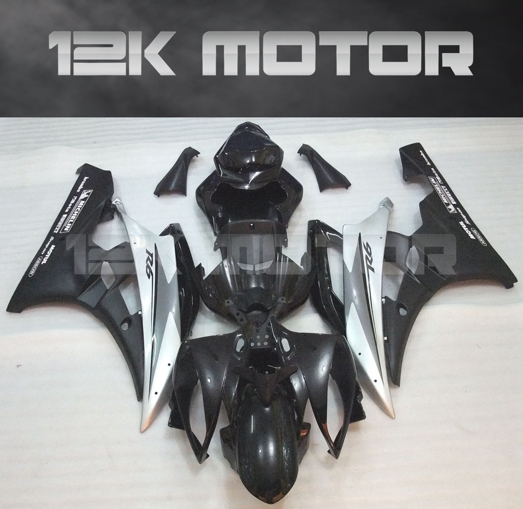 Yamaha YZF R6 Fairing Black Silver 01