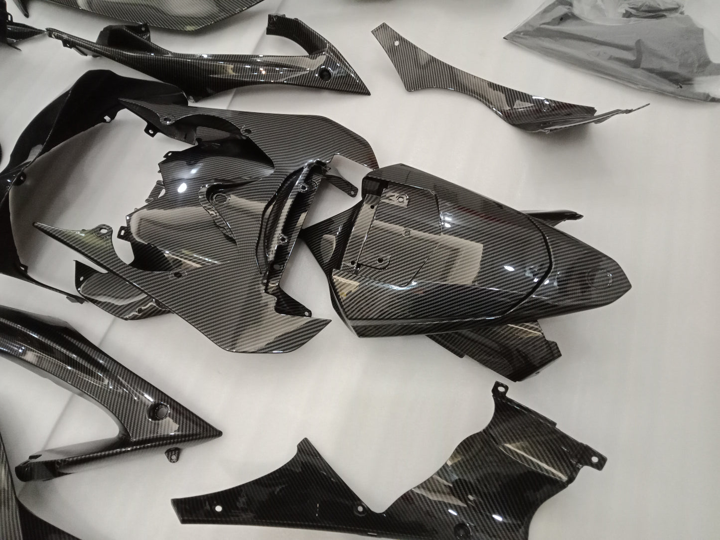 ---AU STOCKING--- Carbon Fiber Style Fairing Kit For Yamaha R6 2008-2016