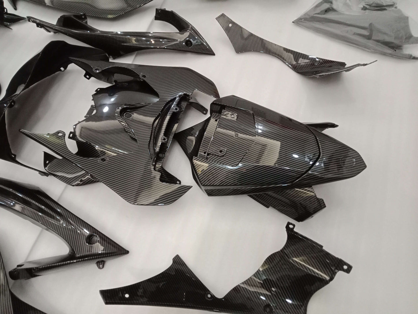 ---AU STOCKING--- Carbon Fiber Style Fairing Kit For Yamaha R6 2008-2016