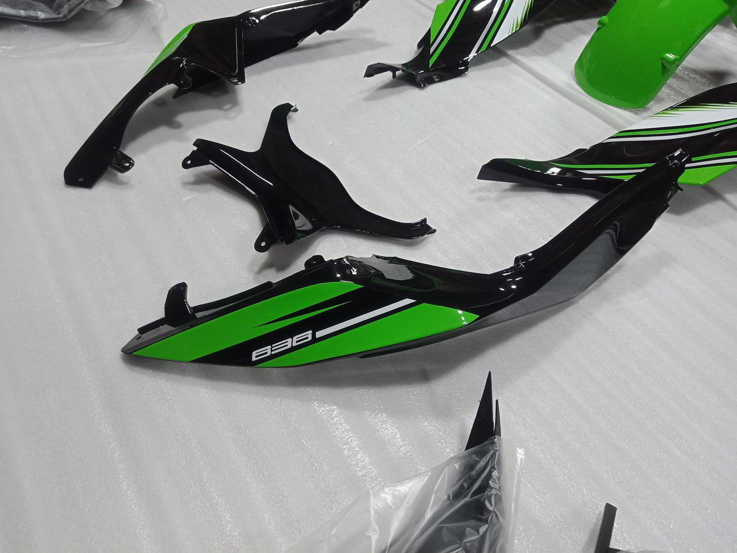 ---AUSTOCKING---Fit Kawasaki ZX-6R 2013 - 2018 Green Fairing Kit