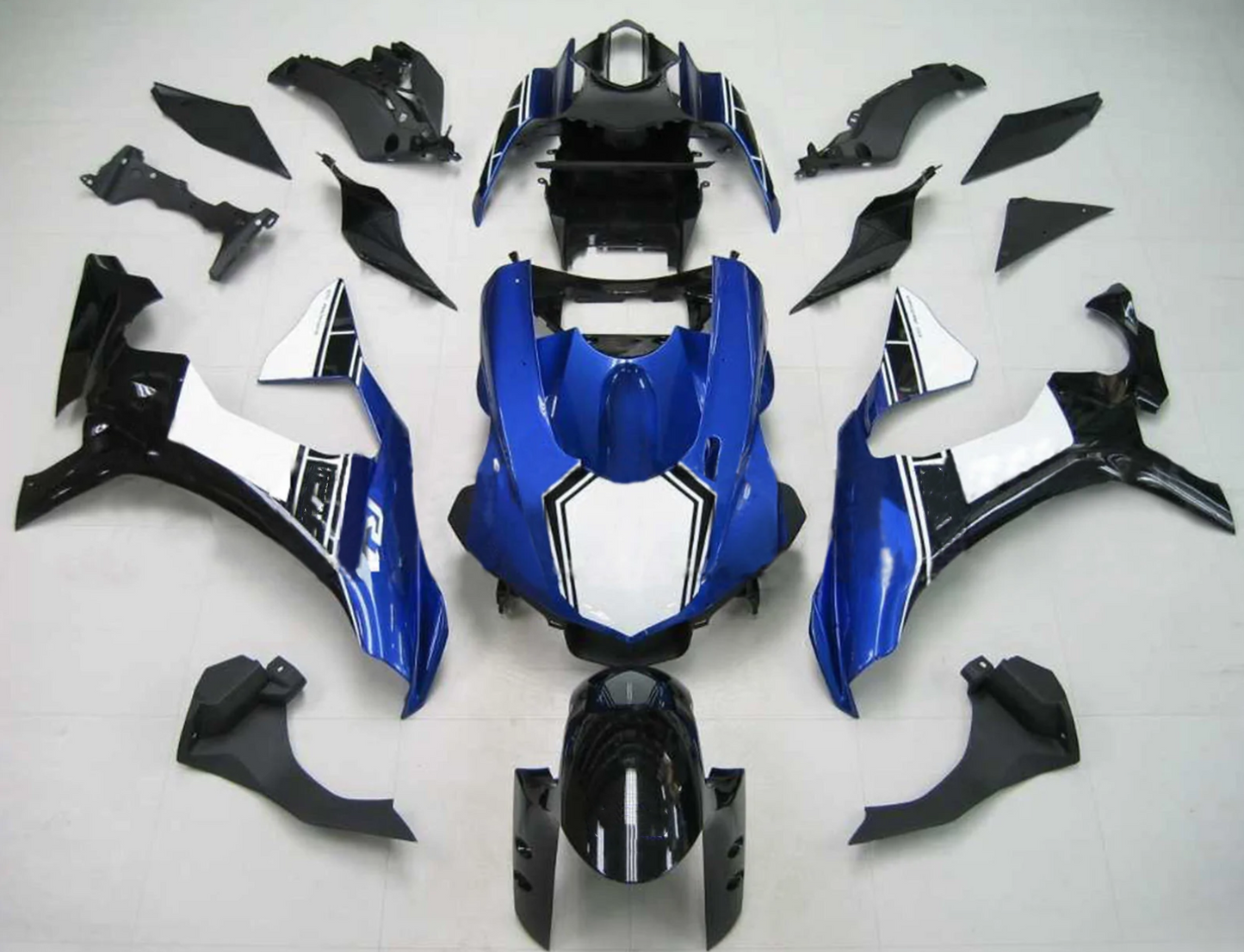 Blue white fairing Kit For Yamaha R1 Fairing