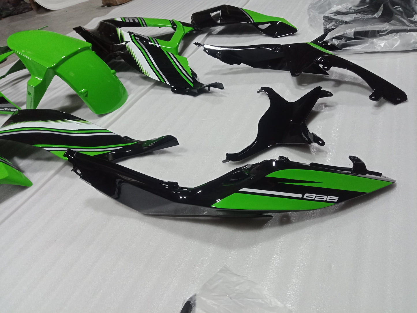 ---AUSTOCKING---Fit Kawasaki ZX-6R 2013 - 2018 Green Fairing Kit