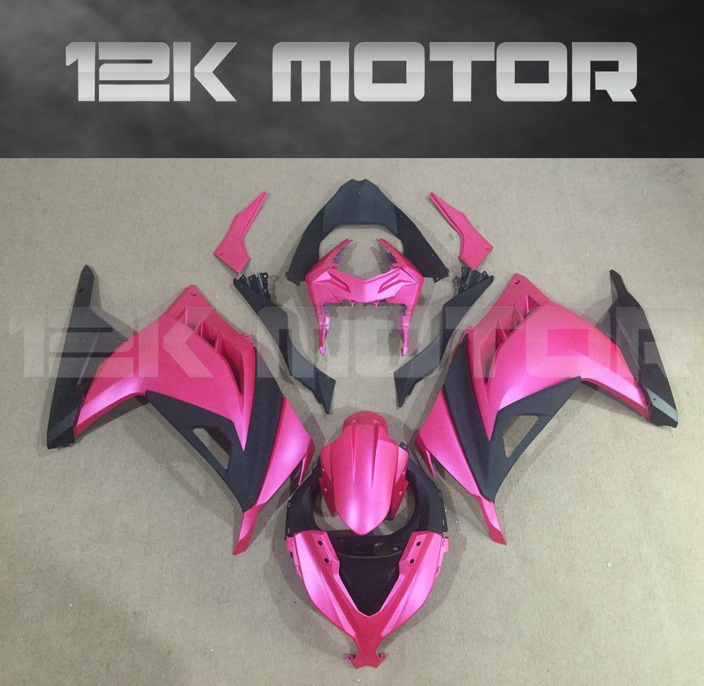 Ninja 300 2013 - 2017 Hot Pink Fairing Kit Set