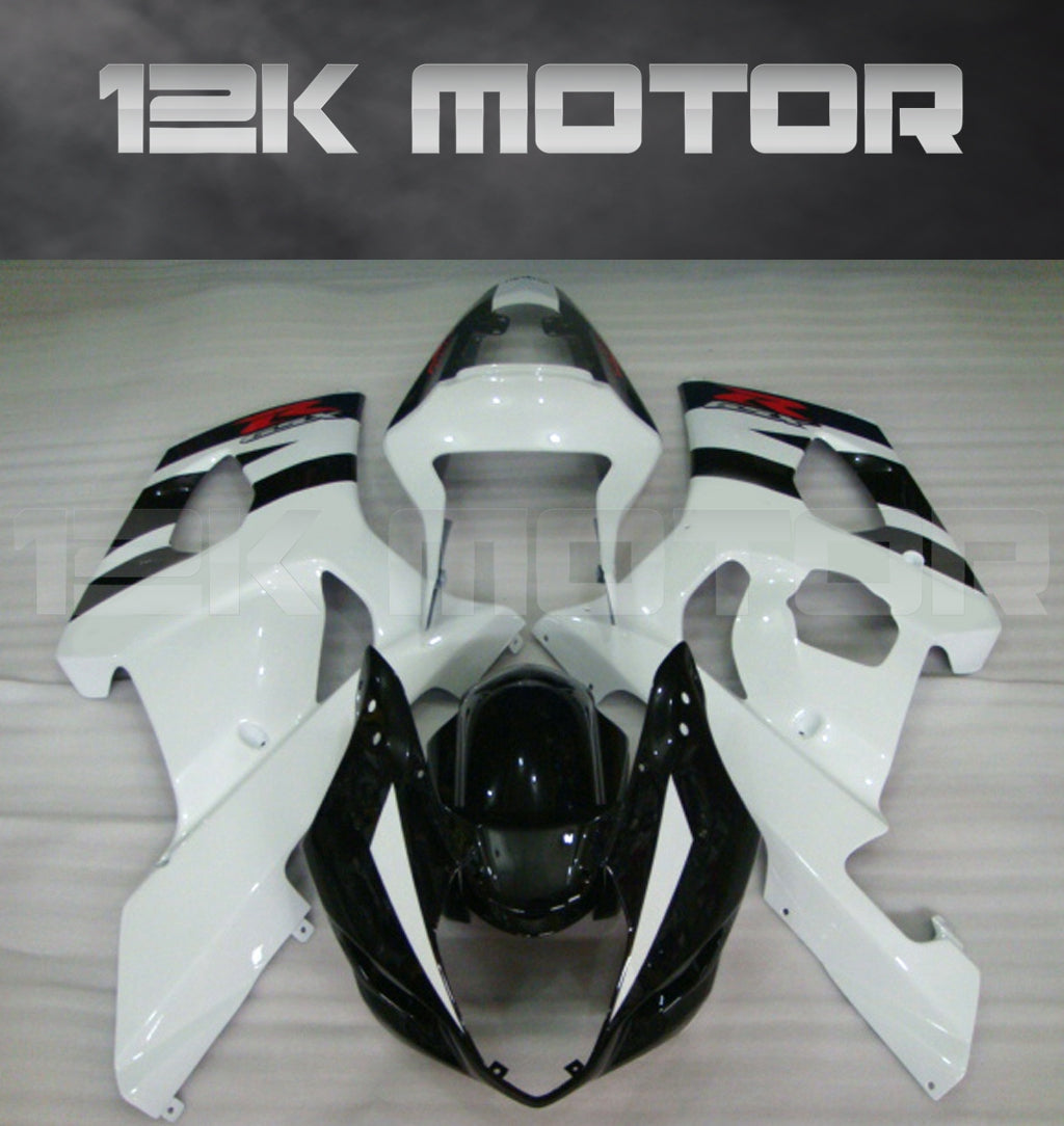 Black and White Fairing fit for SUZUKI GSXR1000 2003 2004 Aftermarket Fairing Kit