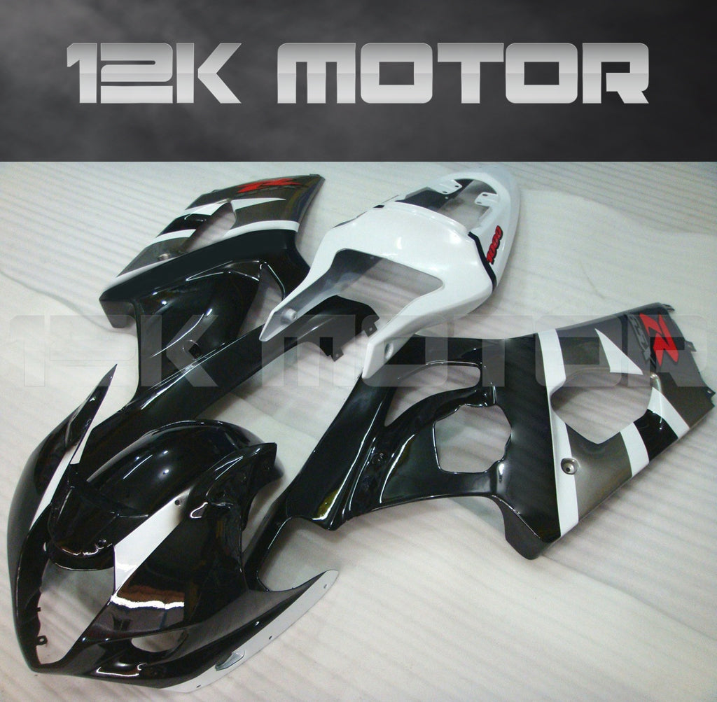 Black and White Fairing fit for SUZUKI GSXR1000 2003 2004 Aftermarket Fairing Kit