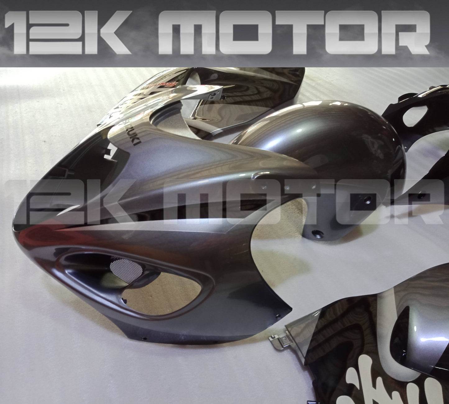 Black Silver Fairing Kit For SUZUKI Hayabusa GSX1300R 1999-2007