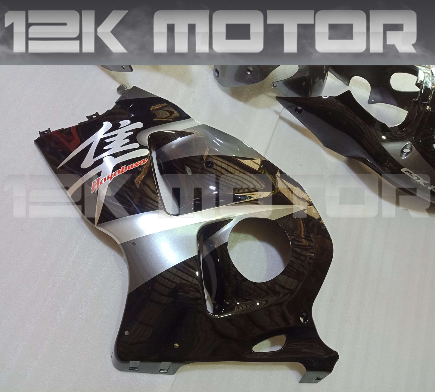 Black Silver Fairing Kit For SUZUKI Hayabusa GSX1300R 1999-2007