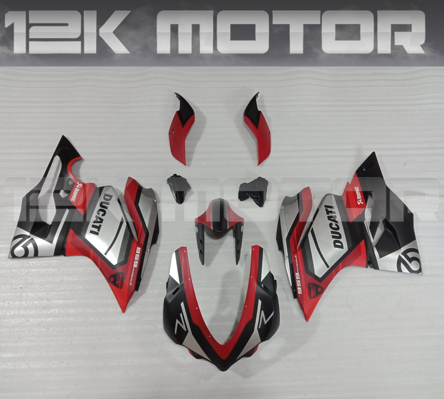 Ducati 959 1299 Matt Black Red Fairing