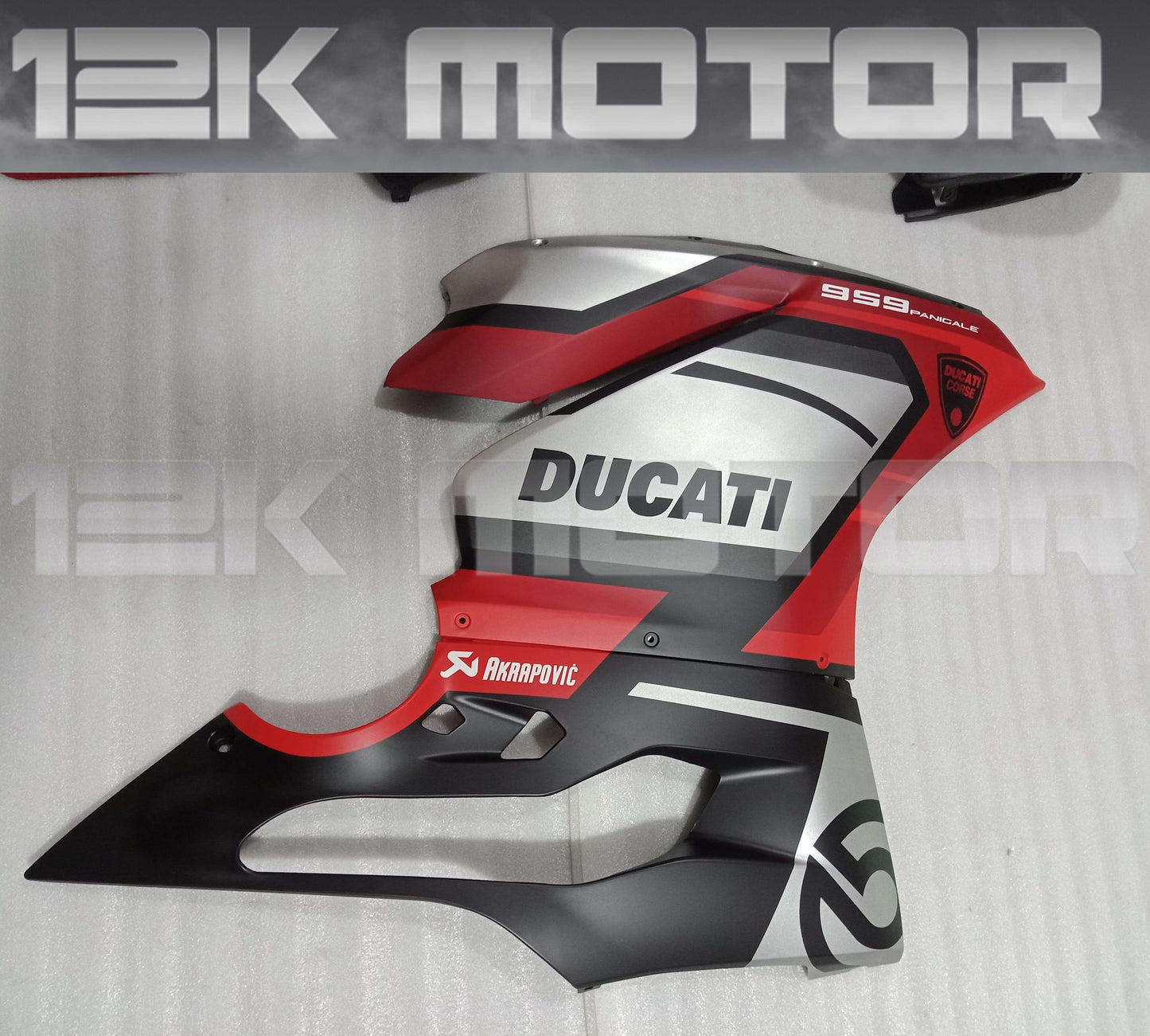 Ducati 959 1299 Matt Black Red Fairing
