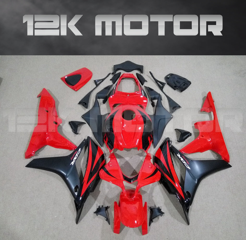 Fit for HONDA CBR600RR 2007 2008 Red Design Aftermarket Fairing Kit