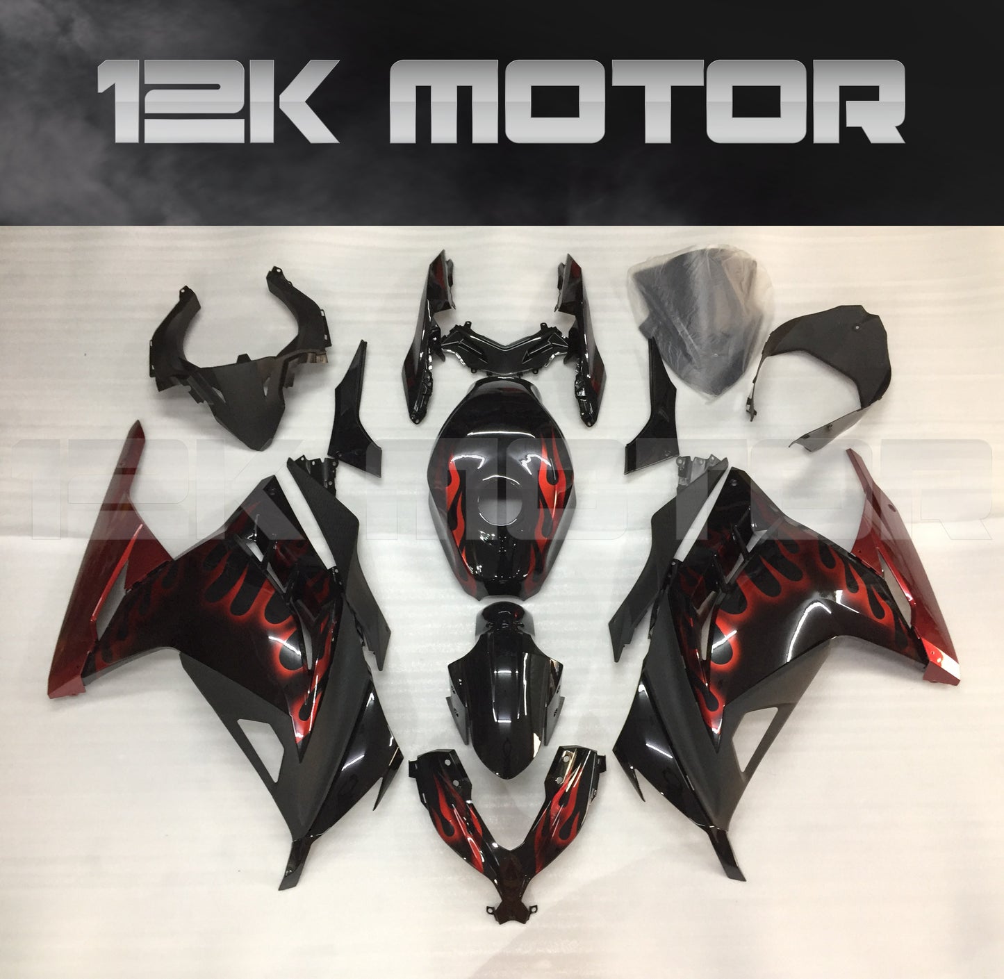 Ninja 300R EX300 2013 - 2017 Flame Fairing