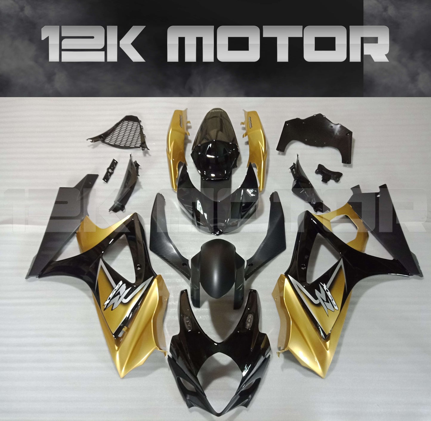 Black and Gold Fairing Fit for SUZUKI GSXR 1000 2007 2008 Aftermarket Fairing Kit