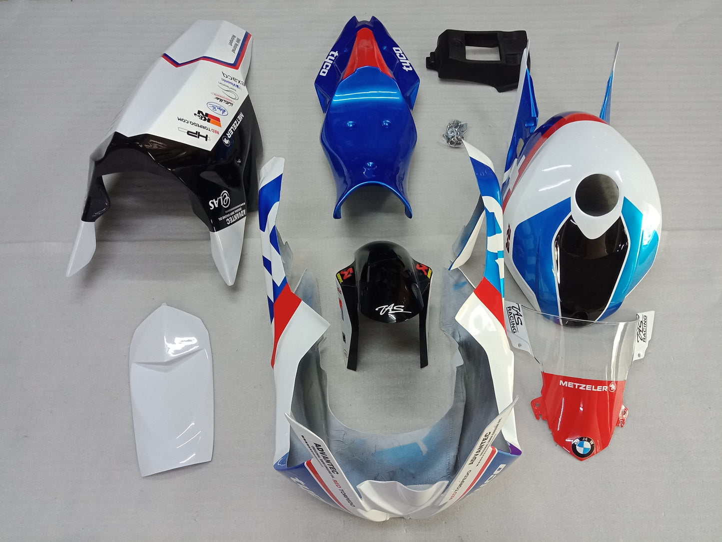 BMW S1000RR Race Fairing Kit Fiberglass 2015-2018 TYCO