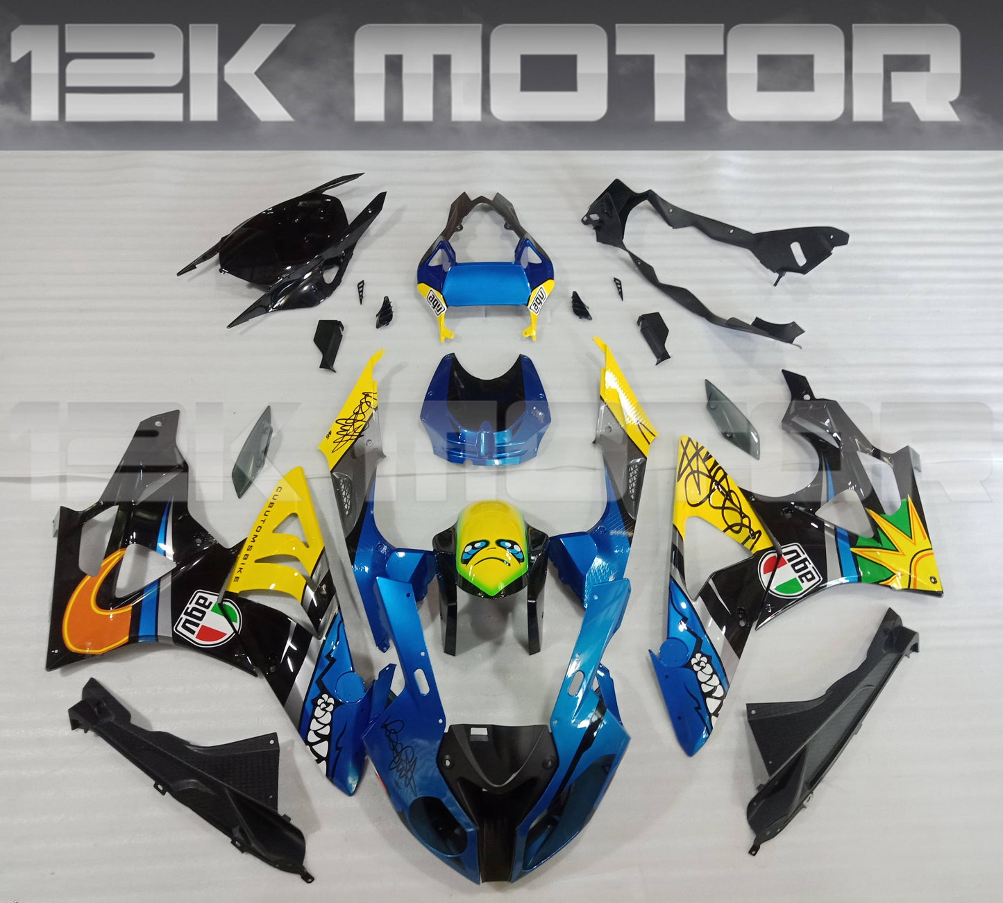 BMW S1000RR Fairings 2009-2014 Blue Shark Fairing