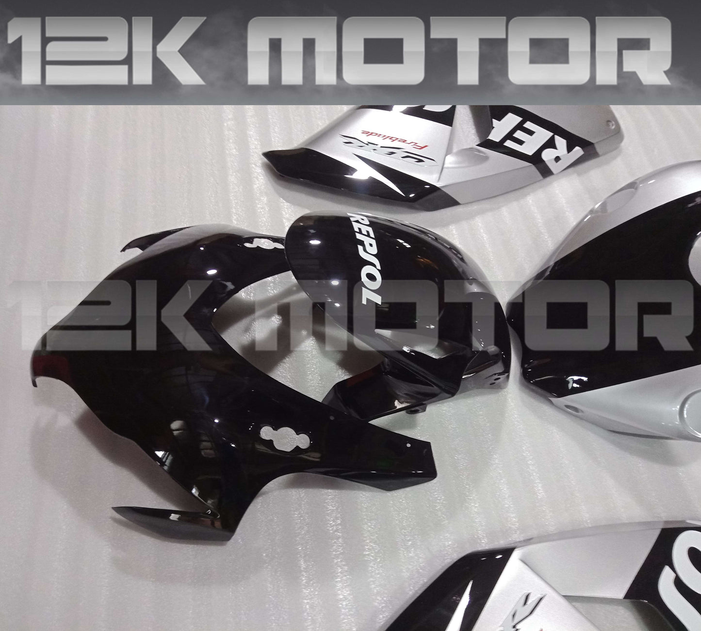 Silver and Black Repsol Fairing Kit For HONDA CBR1000RR 2008 2009 2010 2011