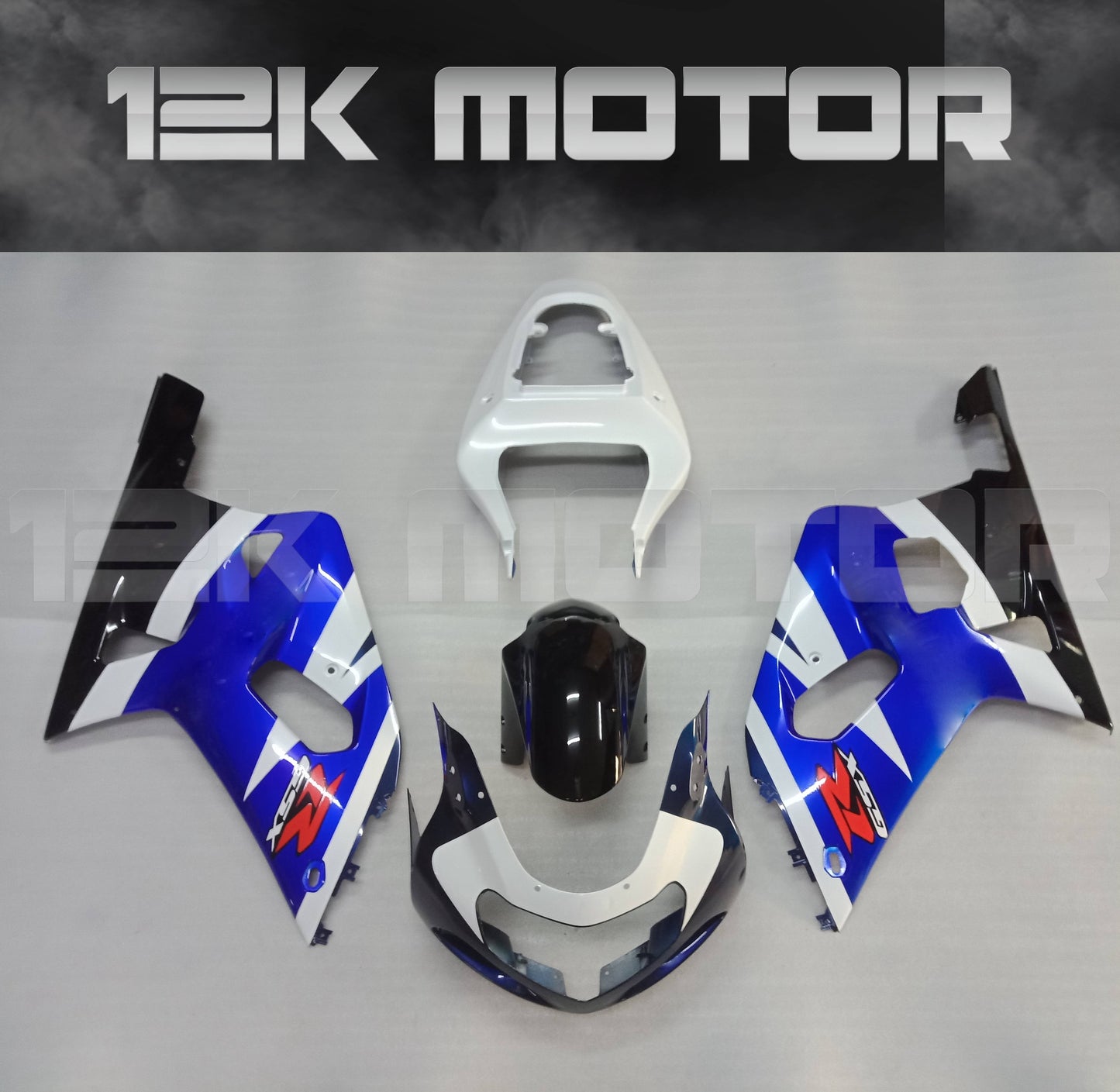 Blue White Black Fairing Kit For SUZUKI GSXR 600 750 2000 2001 2002 2003
